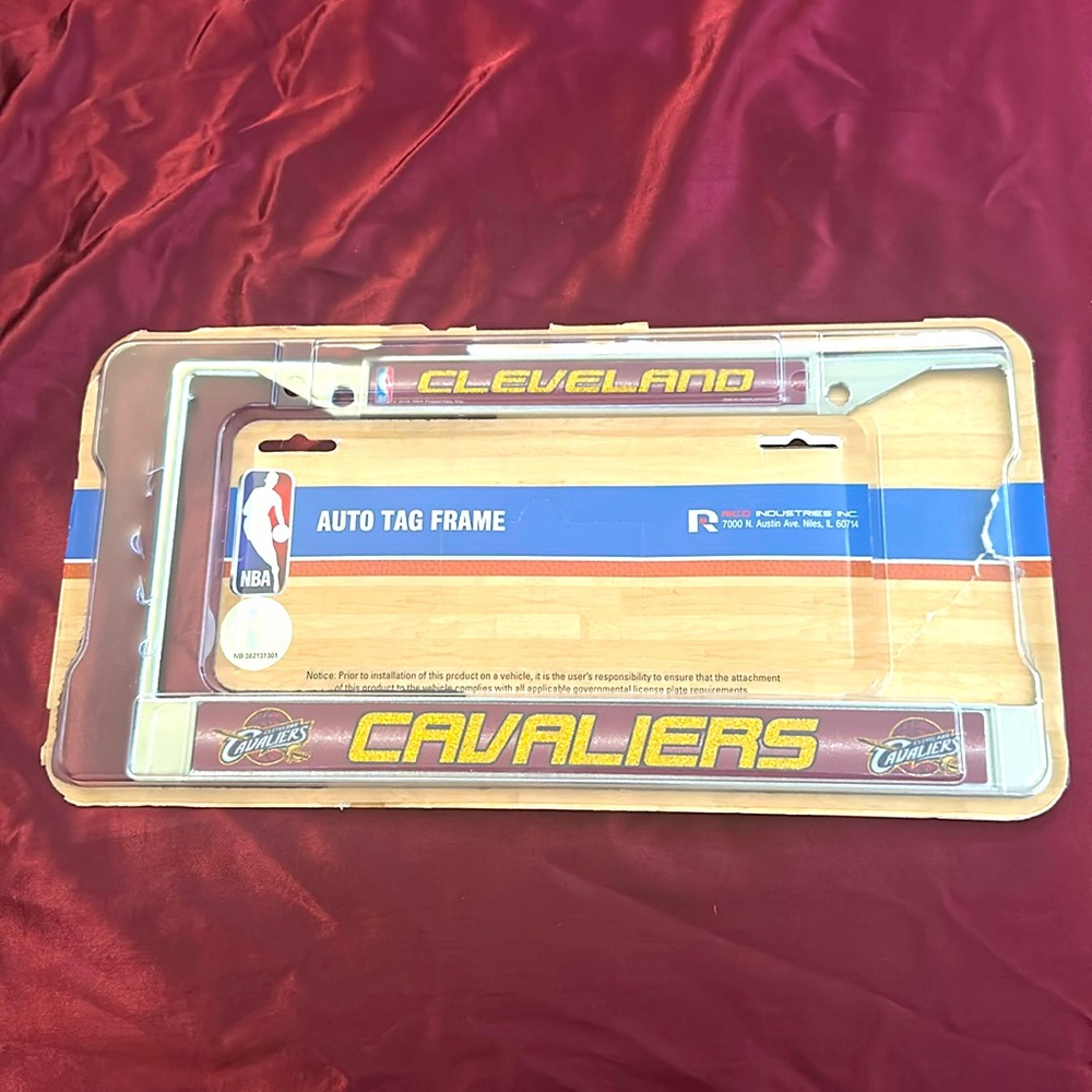 Clevelandnd Cavaliers Licence Plate Cover♥️💛